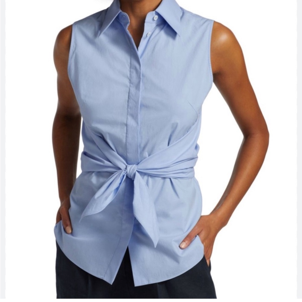 Calvin Klein tie front Oxford